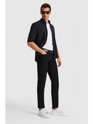 U.S. Polo Assn. Erkek Siyah Kanvas Pantolon 50326183-VR046