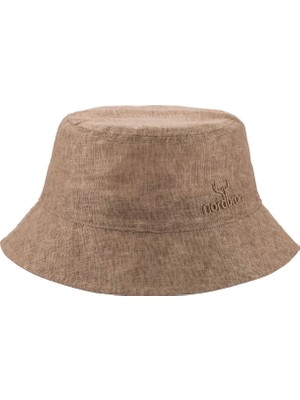 Nordbron Kahve Kadın Nakışlı Şapka Nolasco Bucket Hat Iı