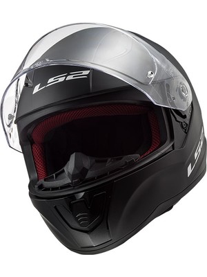LS2 Rapid Mat Siyah Kask XL Beden Polikarbon Dış Kabuk ve Nefes Alabilen İç Astar Özellikli