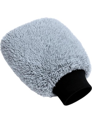 Canarino Mikrofiber Oto Araba Yıkama Kurulama Havlusu, El Içi Orta Boy Çift Katlı Araç Kurutma ve Torpido Silme Bezi (Gri)