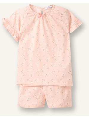 DeFacto %100 Pamuk Fitilli 2'li Açık Pembe Pijama Takımı Kız Bebek H5506A526SM