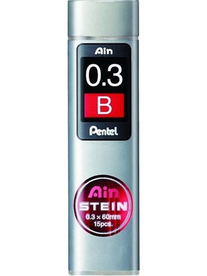 Pentel Ain Stein 0.3 mm B 15'li Min (Uç)