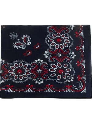 Bijuteri Net Çiçek Desenli Bandana 50*50