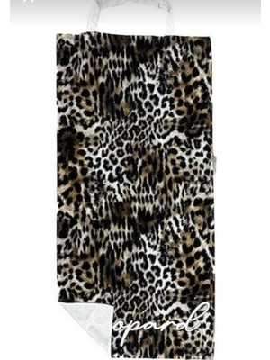 Miami Beach Leopar Desenli Plaj Havlusu Çantaya Dönüşür 70X150 1110L-