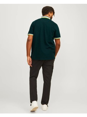 Jack&jones 12143859 Jjepaulos Polo Yaka Noos Battal Buyuk Beden Kısa Kol Tshırt