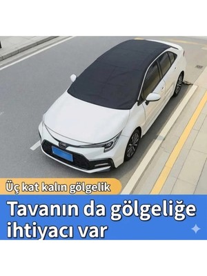 Gard Oto Güneş Araç Oto Branda Ön ve Tavan Yarım Branda Su Geçirmez Koruyucu Örtü