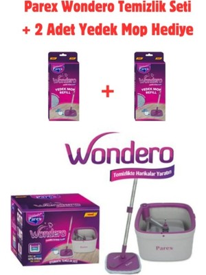 Parex Wondero Otomatik Temizlik Seti (Eski Seri) + 2 Adet Yedek Mop Hediyeli