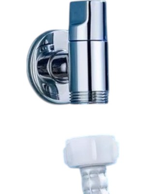 Candan Mini Pirinç Krom Ev Çamaşır Bulaşık Makinesi Musluğu