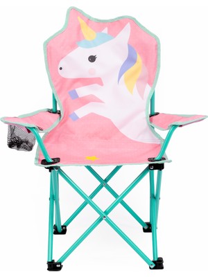 Uniqamp ® Coco™ Unicorn Temalı Katlanır Çocuk Kamp Sandalyesi