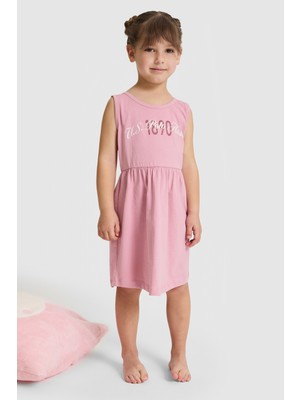 U.S. Polo Assn. Kız Çocuk Pembe Elbise 50327336-VR041