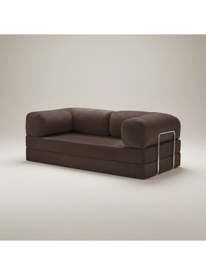 Nestime® 200X100 cm Modüler Sünger Koltuk Yatak Olabilen • Fitilli Kadife • Çıkarılabilir & Yıkanabilir Kılıf