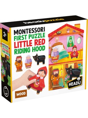 Canarino Headu Montessorı Fırst Puzzle Lıttle Red Rıdıng Hood