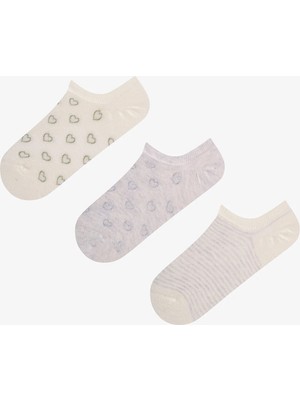 Penti Cute Hearts 3'lü Sneaker Çorabı