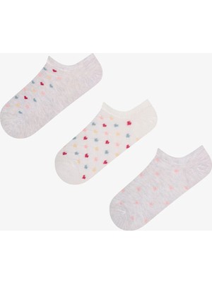 Penti Cross Heart 3'lü Sneaker Çorabı
