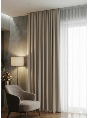 Miabella Home Mr.stock Blackout Işık Geçirmez Güneşlik Fon Perde Tek Kanat  - 12189