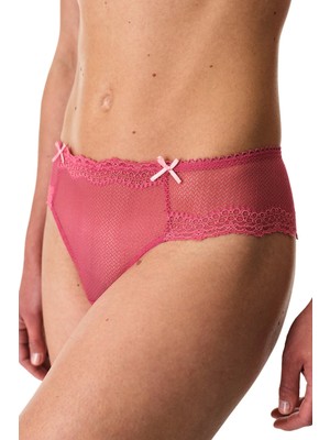 Penti Fuşya Dantelli Slip Külot