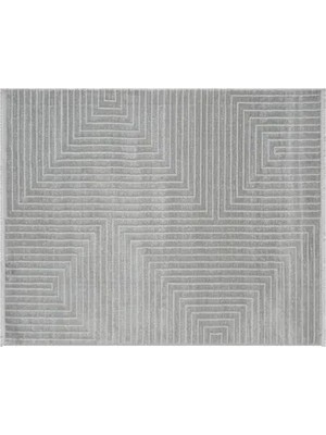 Vivense Bambu Dokulu Dokuma Makine Halısı, Gri, 100X400, 597A