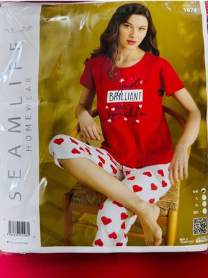 Seam Lıfe Bayan Pijama TAKIMI-1674