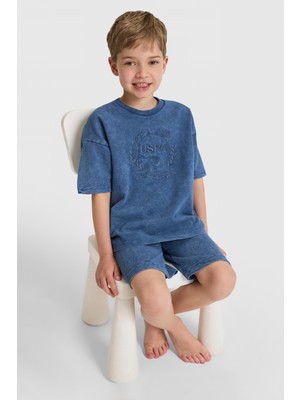 U.S. Polo Assn. Erkek Çocuk Koyu İndigo Alt Üst Takım 50327313-VR089