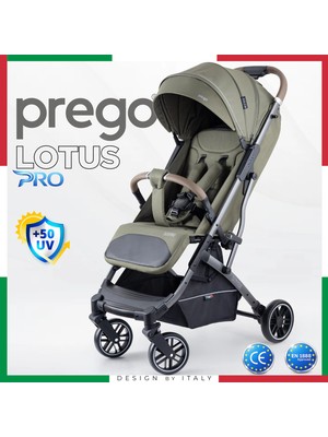 Prego Lotus Pro Kabin Boy Bebek Arabası - Tek Elle Katlanır -Hafif -Uv Tenteli - Yağmurluk-Ayak Örtüsü-Kılıf