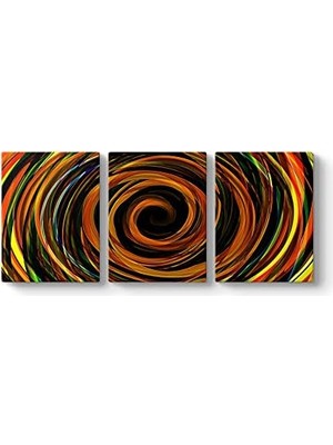 Canarino Burning Tablosu 96 x 40-3 Parçalı