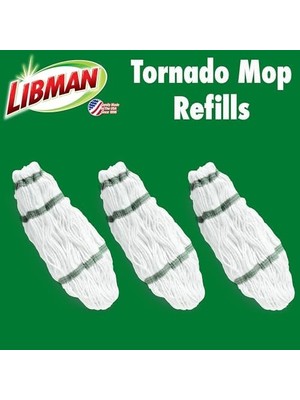 Canarino Libman Tornado Paspas Yedekleri | Kendinden Sıkma Paspas | Pamuk Paspas Başlığı | Bükümlü Paspas | Bükümlü Paspas Başlığının Değiştirilmesi | Makinede Yıkanabilir | 3 Kendinden Sıkmalı Paspas Başlığı