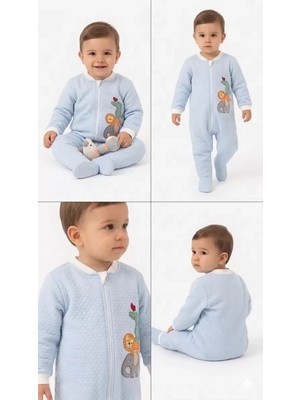 6/48 Ay Kapitoneli Nakışlı Bebek Uyku Tulumu Mariposa Secret