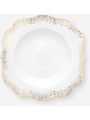 UltraMint Beyaz Porselen Çukur Tabak 23,5 Cm, Şık ve Dayanıklı Tasarım