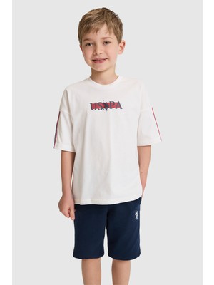 U.S. Polo Assn. Erkek Çocuk Beyaz Alt Üst Takım 50327249-VR013
