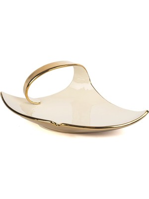 UltraMint Altın Yelpaze Sunumluk, 34X23X12CM Şık ve Fonksiyonel Tasarım