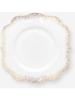 UltraMint Beyaz Porselen Kahvaltı Tabağı 23,5 Cm, Şık ve Dayanıklı Tasarım