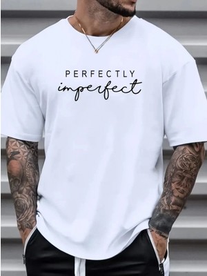 Marsilyan- Erkekler Için Perfectly Günlük Tişört - Beyaz