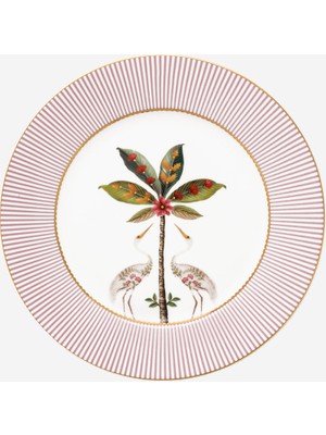 UltraMint Pembe Porselen Kahvaltı Tabağı 21 Cm, Şık ve Zarif Tasarım