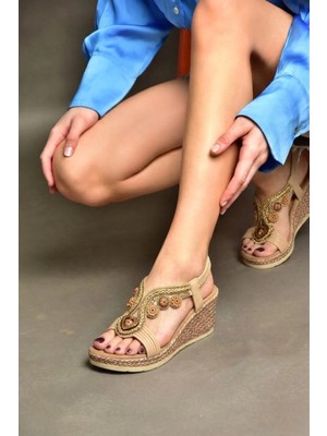 Fox Shoes Y274501609 Ten Dolgu Tabanlı Kadın Sandalet
