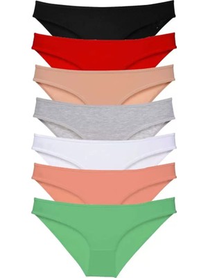 Marsilyan 7 Adet Süper Eko Set Likralı Kadın Slip Külot Set 1