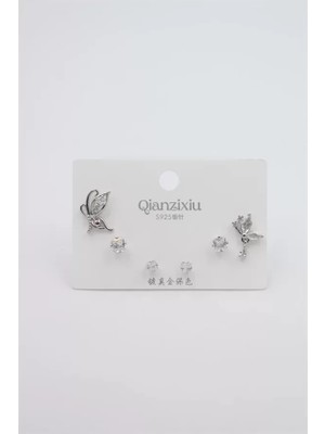 Marsilyan Çoklu Set Küpe - Gümüş