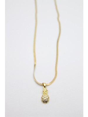 Marsilyan Ananas Kolye - Altın