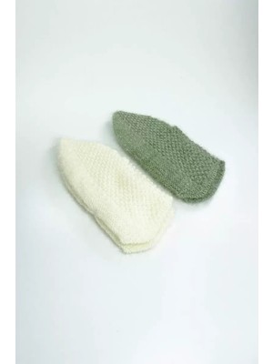 Marsilyan 2 Çift El Örgüsü Kışlık Şık Kadın Yün Patik Set 6