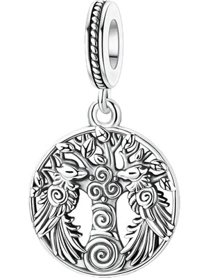 Fubena Iskandinav Viking Hayat Ağacı Sallantılı Charm