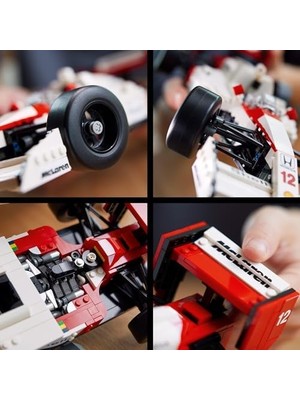 Grains Global Mclaren Mp4/4 ve Ayrton Senna 10330 - Araç Tutkunu Yetişkinler Için Koleksiyonluk Yaratıcı Model Araba Yapım Seti, Doğum Günü Hediyesi Fikri (693 Parça)