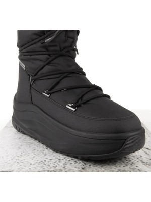 Moon Boot MB MOON247 Polar Wp Siyah Silikon Kadın Ayakkabı Standart Kalıp Rahat Yürüyüş