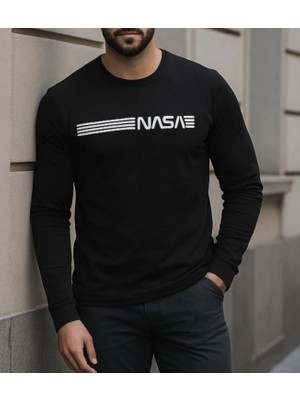 Marsilyan- Erkek Uzun Kollu Bisiklet Yaka Viskon Sweat