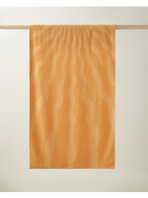 English Home Sunbeam Pamuk Plaj Havlusu 70X140 cm Turuncu