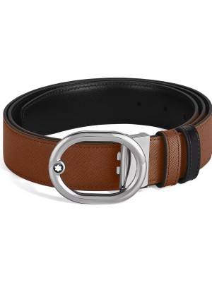 Montblanc Sartorial Lovale 35 mm Çift Taraflı Deri Kemer 221024