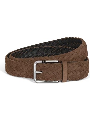 Montblanc Meisterstück Süet 35 mm M Size Kare Tokalı Kemer 222251
