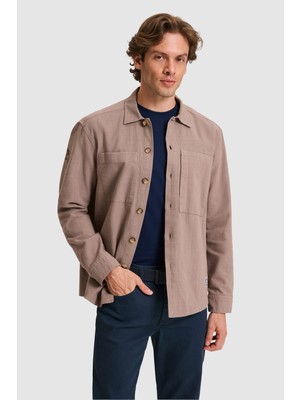 U.S. Polo Assn. Erkek Kahverengi Uzun Kollu Gömlek 50324763-VR029
