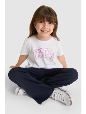 U.S. Polo Assn. Kız Çocuk Bisiklet Yaka Kırmızı Basic Tişört 50325631-VR013