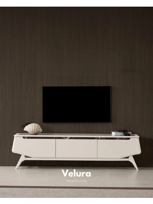 Velura Home & Living Balat Tv Ünitesi (Sadece Alt Blok)