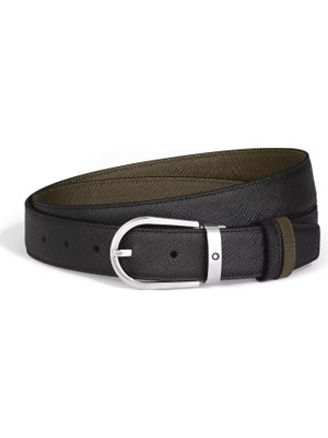 Montblanc Sartorial At Nalı Tokalı Deri 30 mm Çift Taraflı Kemer 222141