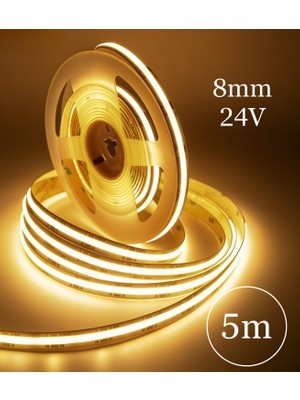 Nexo Cob LED Şerit Sıcak Byz 8MM/24V (5m)